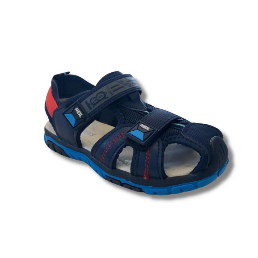 Closed Toe Sporty Boys Blue Sandal