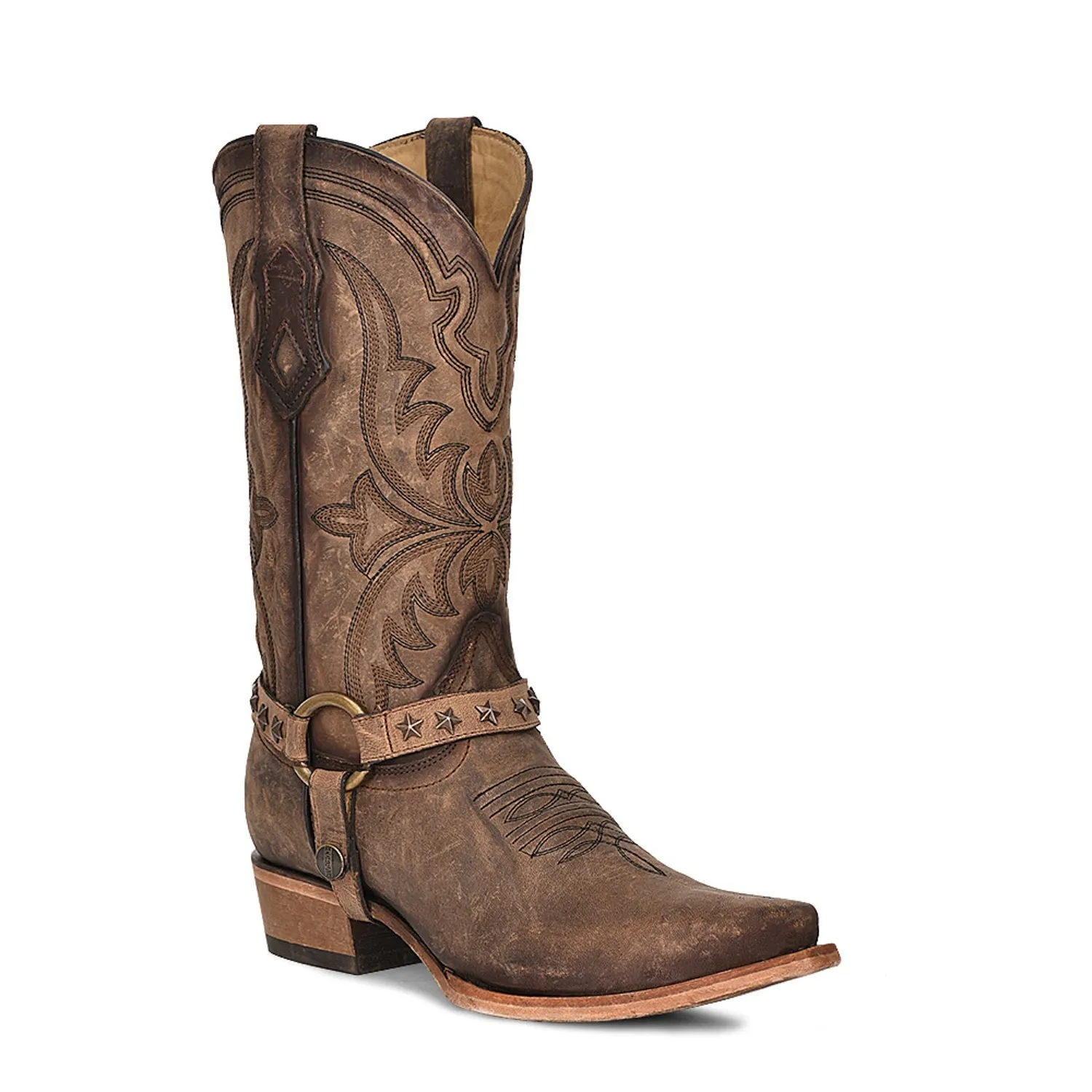 Corral Mens C4025 Cinnamon Leather Harness Cowboy Boots