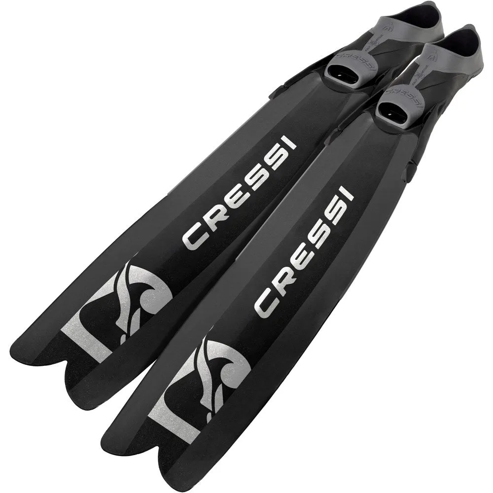 Cressi Gara Turbo Boost Fins for Free Diving or Spearfishing - Black