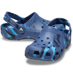 Crocs Kids - Marbled Clog Navy Youths