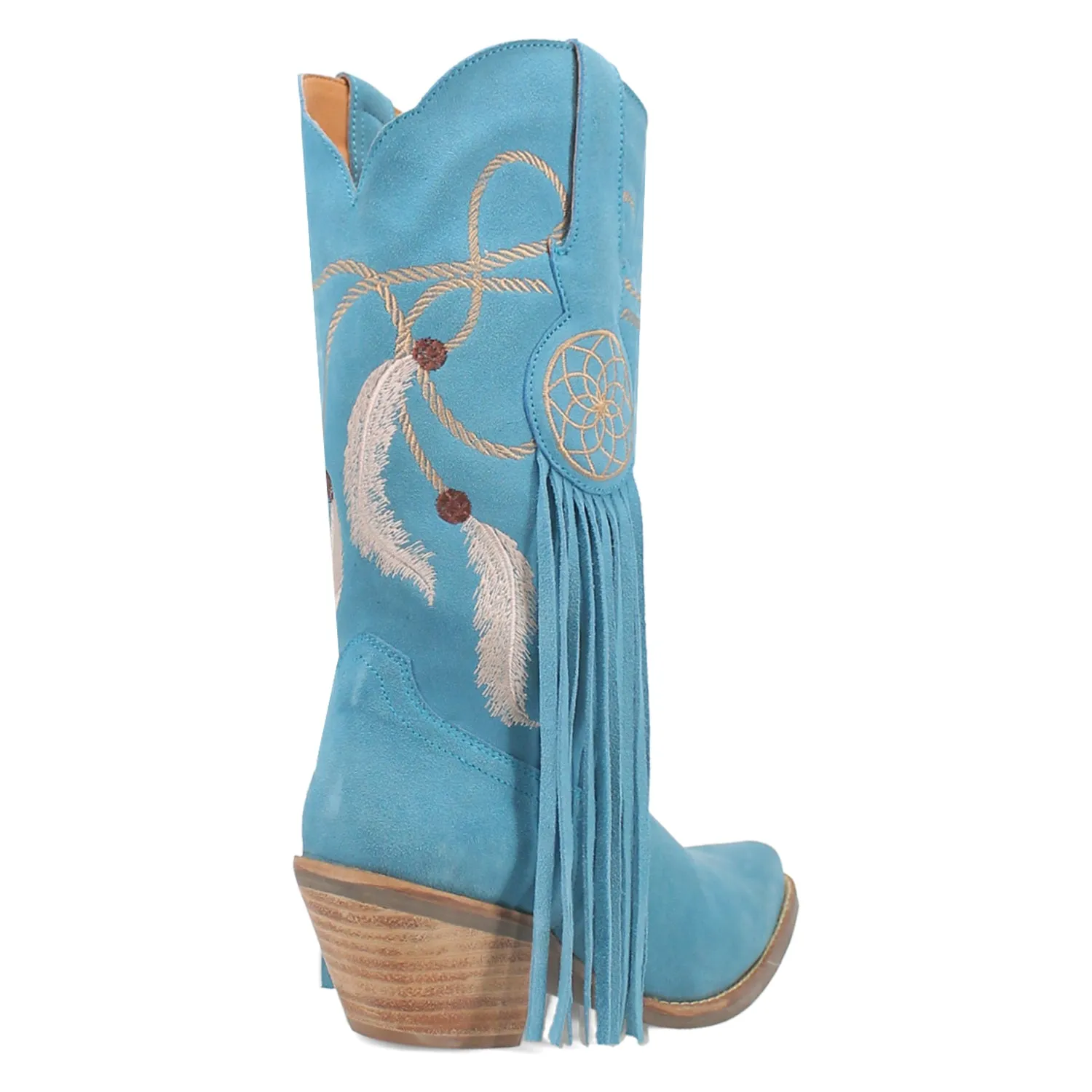 Dingo Womens Day Dream Blue Leather Cowboy Boots