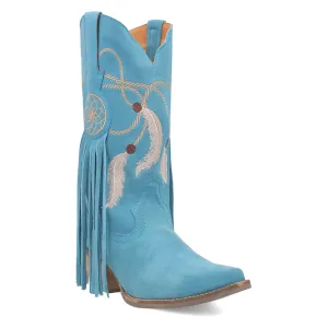 Dingo Womens Day Dream Blue Leather Cowboy Boots