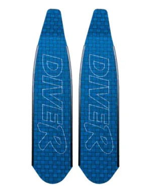 DiveR - Blue Innegra  Free Diving Fin Blades