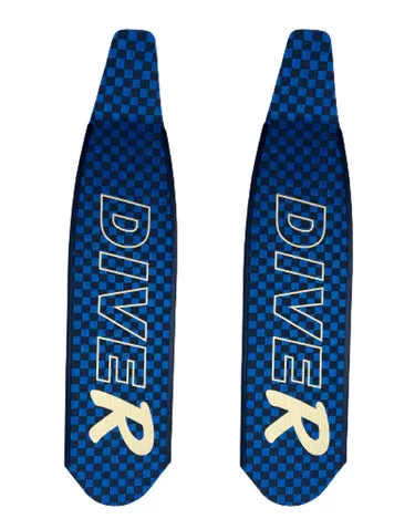 DiveR - Blue Knight HypeTex  Free Diving Fin Blades