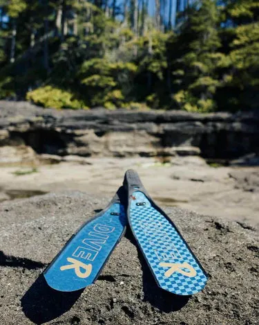 DiveR - HypeTex Blue Free Diving Fin Blades