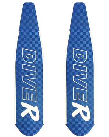 DiveR - HypeTex Blue Free Diving Fin Blades