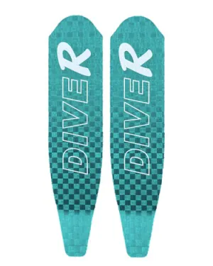 DiveR - HypeTex Teal   Free Diving Fin Blades