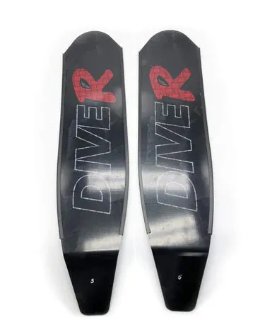 DiveR - Innegra Black  Free Diving Fin Blades