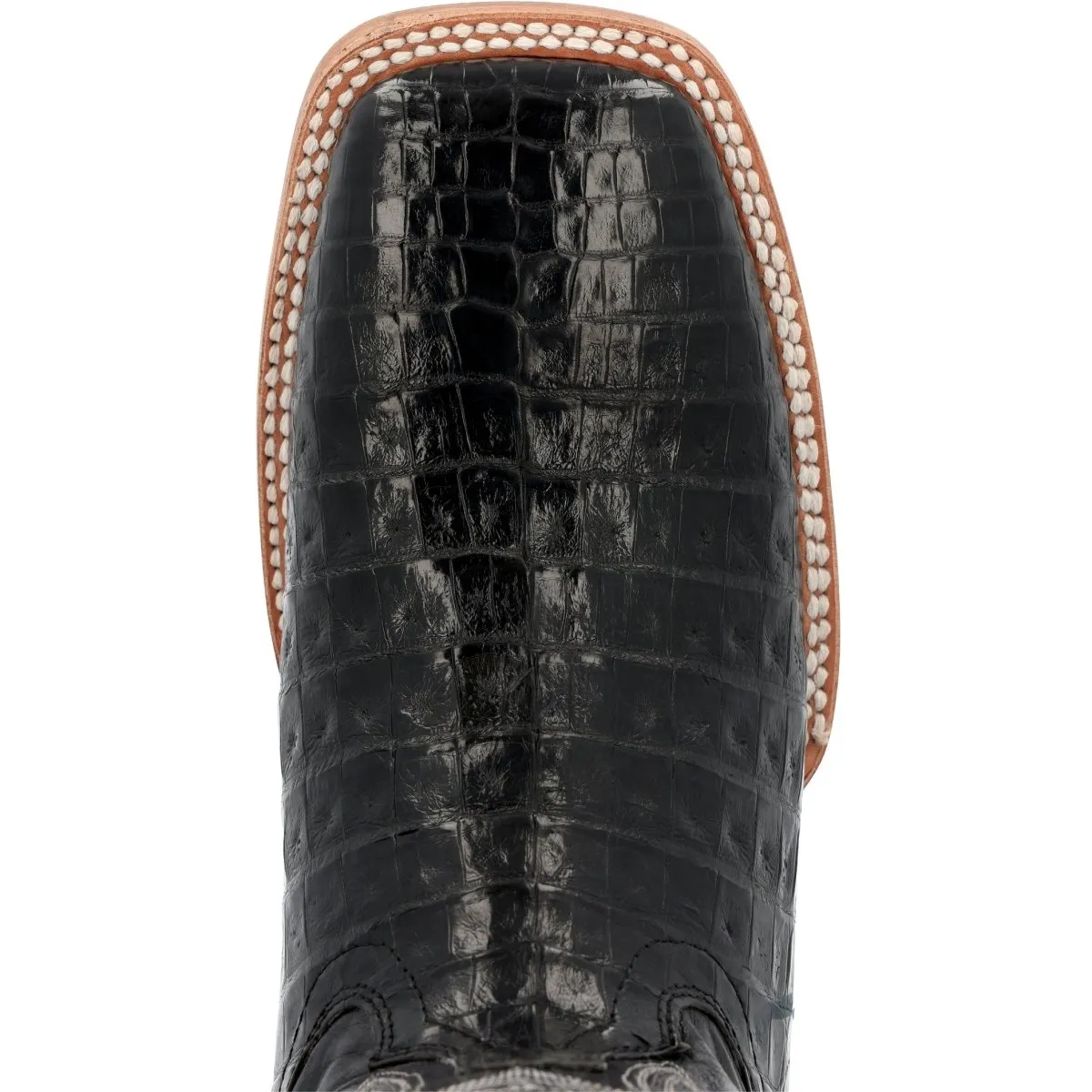 Durango PRCA Collection Caiman Belly Men's Western Boots Ddb0470 In Black Stallion