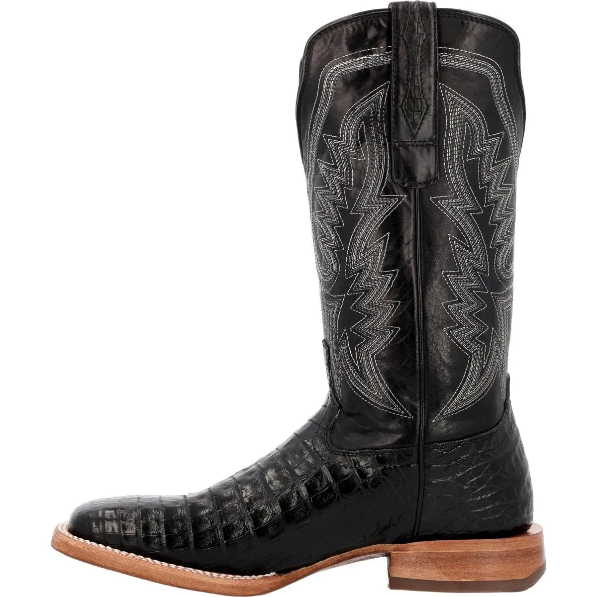 Durango PRCA Collection Caiman Belly Men's Western Boots Ddb0470 In Black Stallion