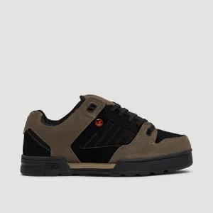 DVS Militia Shoes - Black/Brindle/Red Nubuck