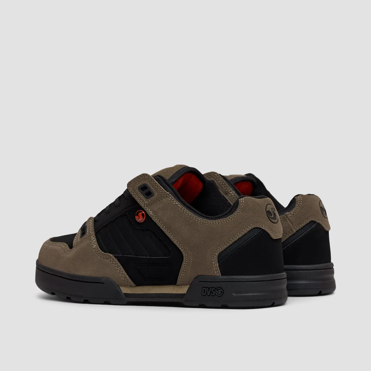 DVS Militia Shoes - Black/Brindle/Red Nubuck