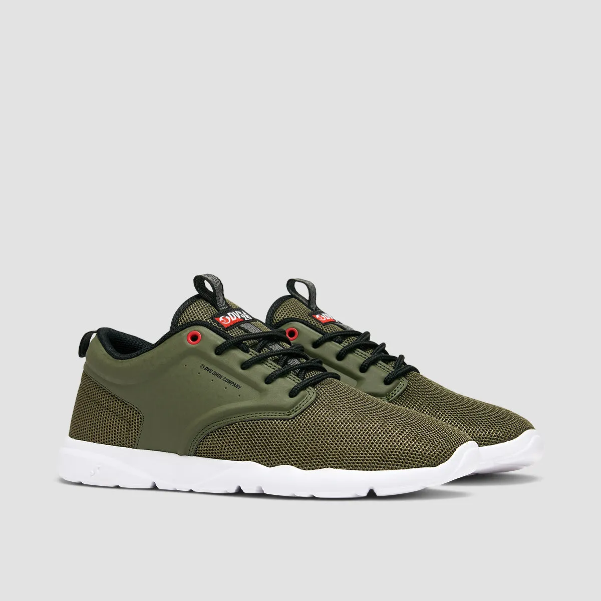 DVS Premier 2.0  Shoes - Olive Mesh/Fiery Red