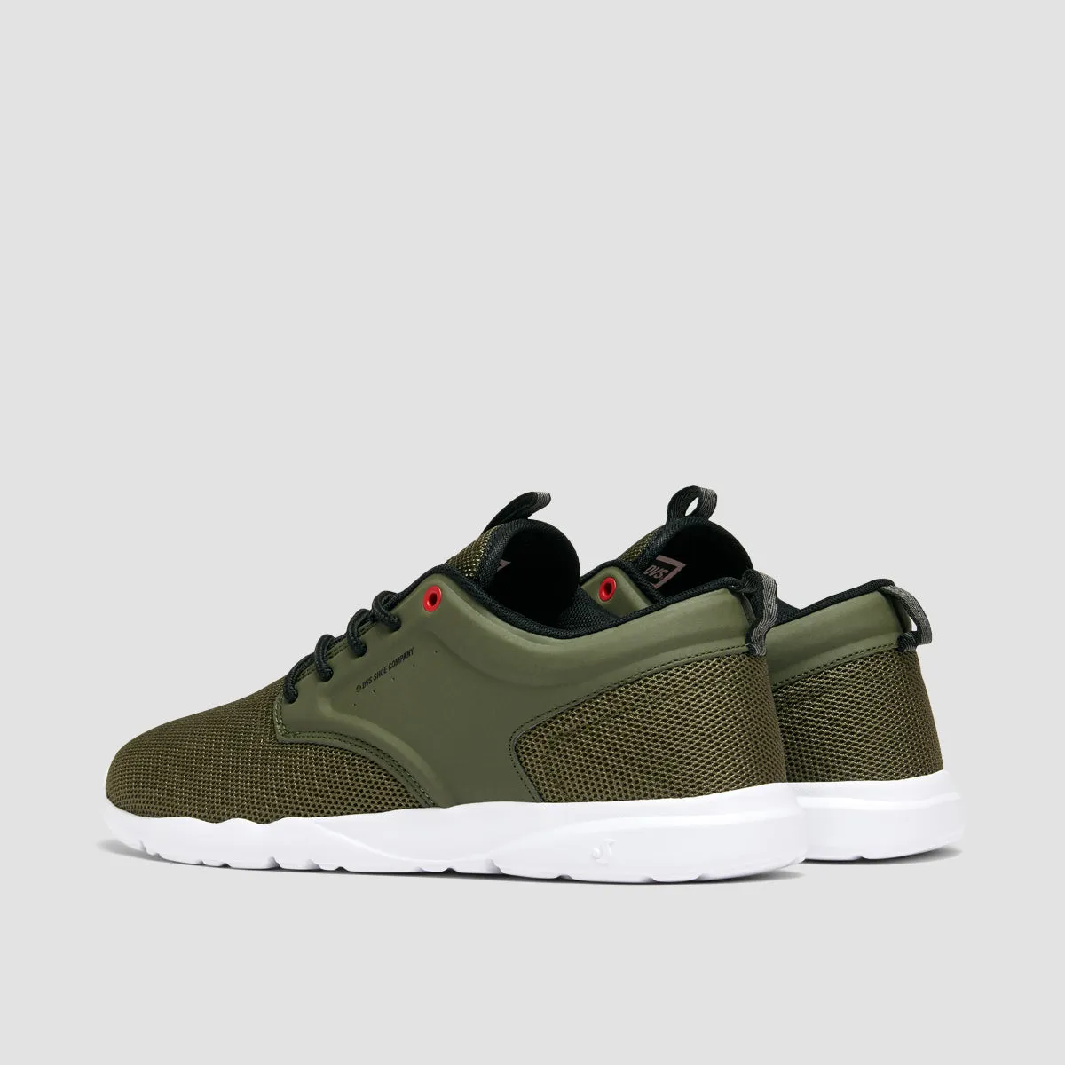 DVS Premier 2.0  Shoes - Olive Mesh/Fiery Red