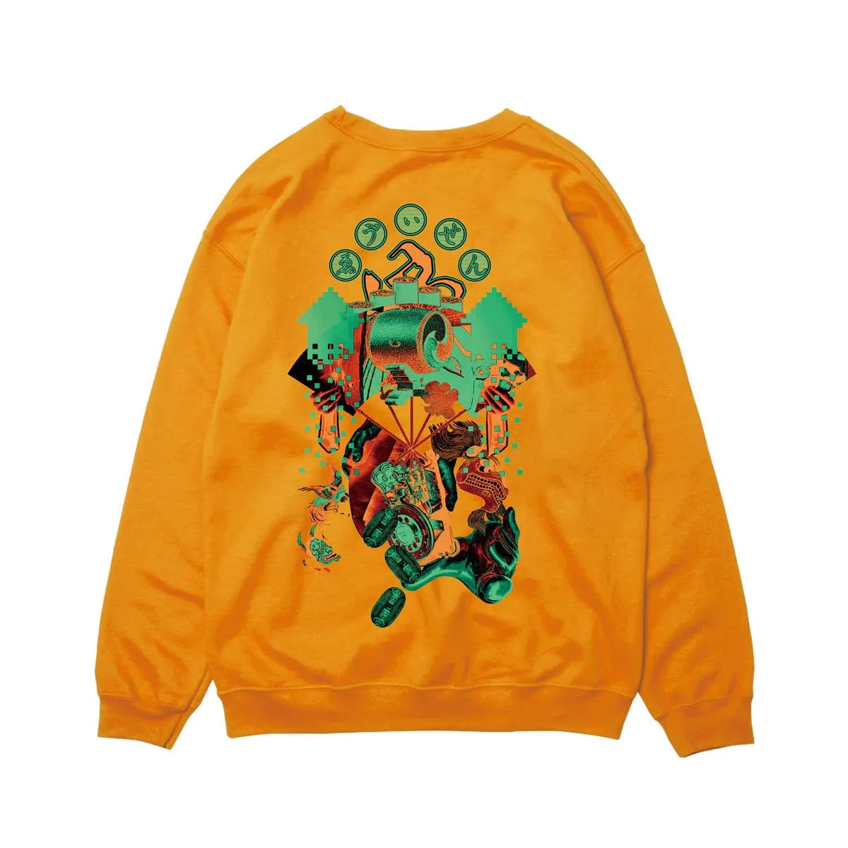 EVISEN REPLICANT DRUM CREWNECK SAFETY ORANGE