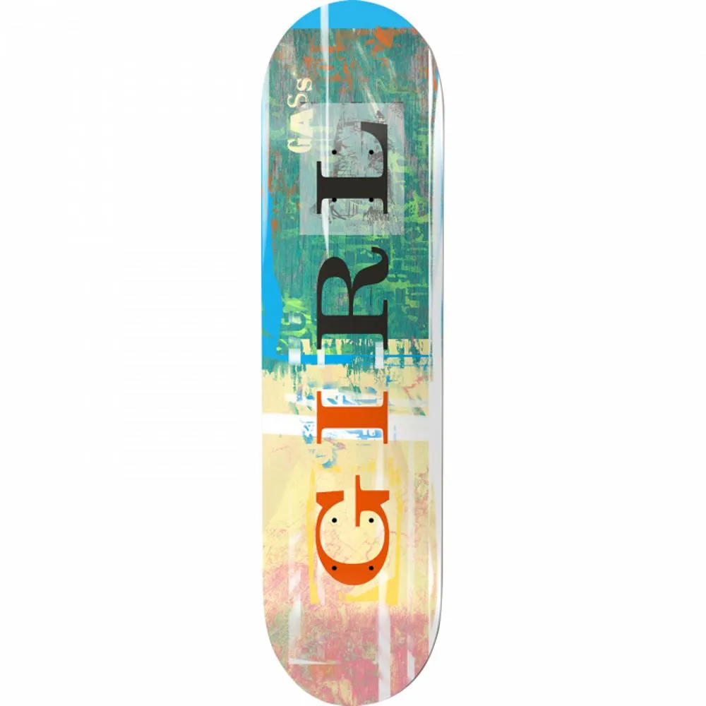 Girl Gass Letterpress Pop Secret 8.0" Skateboard Deck