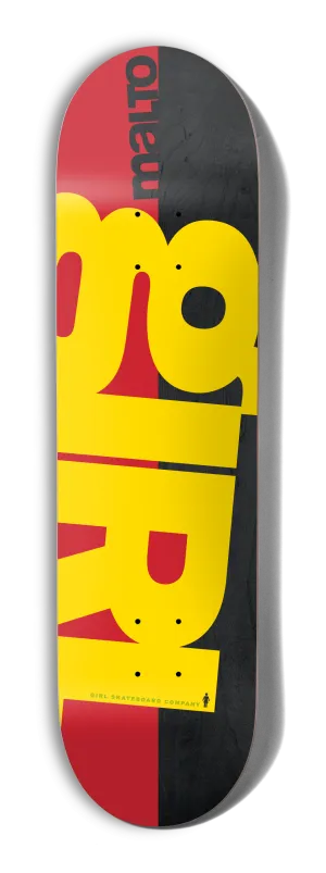 Girl Skateboard Deck Rising Sean Malto Twin Tip 8"