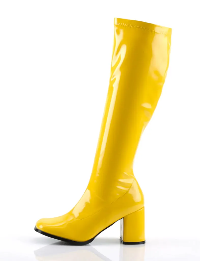 GOGO 300 BOOTS - YELLOW STRETCH ✰ PRE ORDER ✰