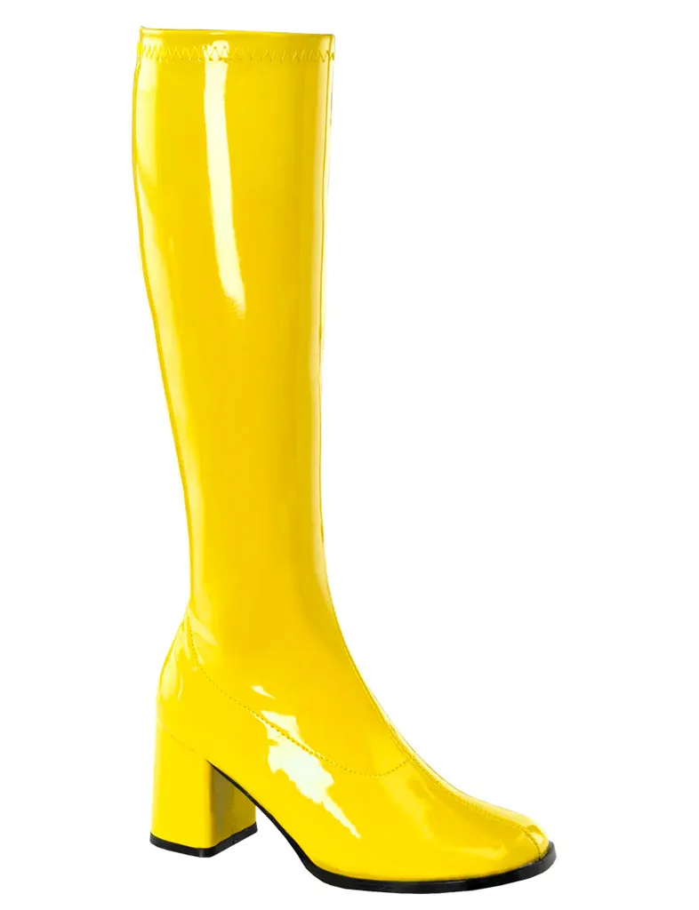 GOGO 300 BOOTS - YELLOW STRETCH ✰ PRE ORDER ✰