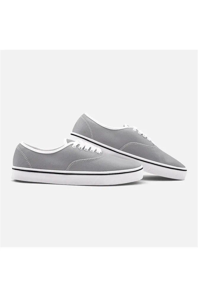 Gray Unisex Canvas Sneakers