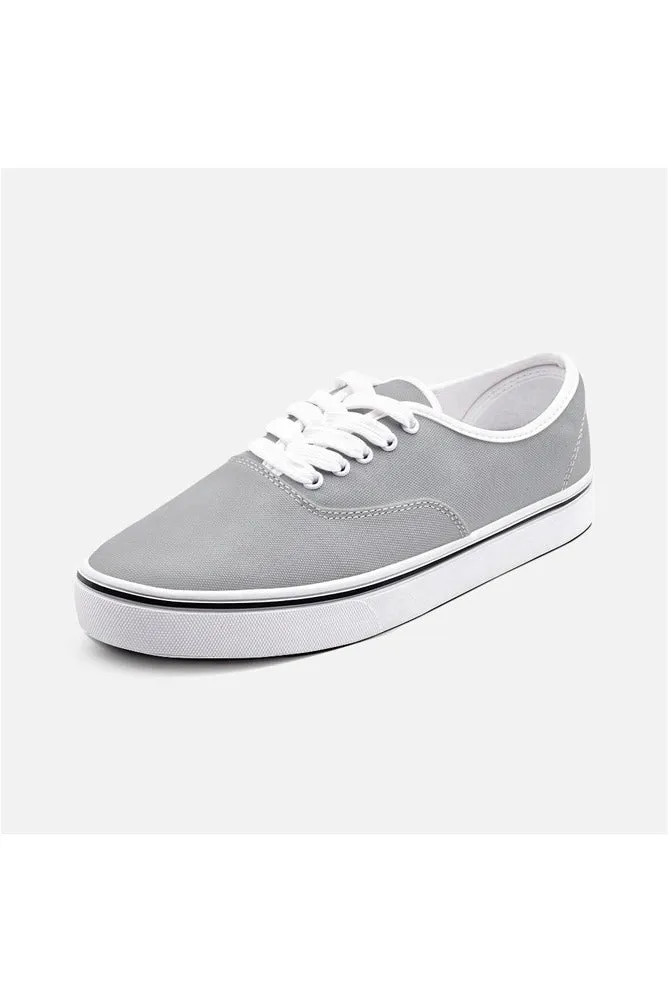 Gray Unisex Canvas Sneakers