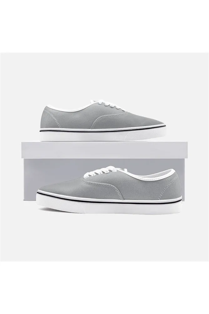 Gray Unisex Canvas Sneakers