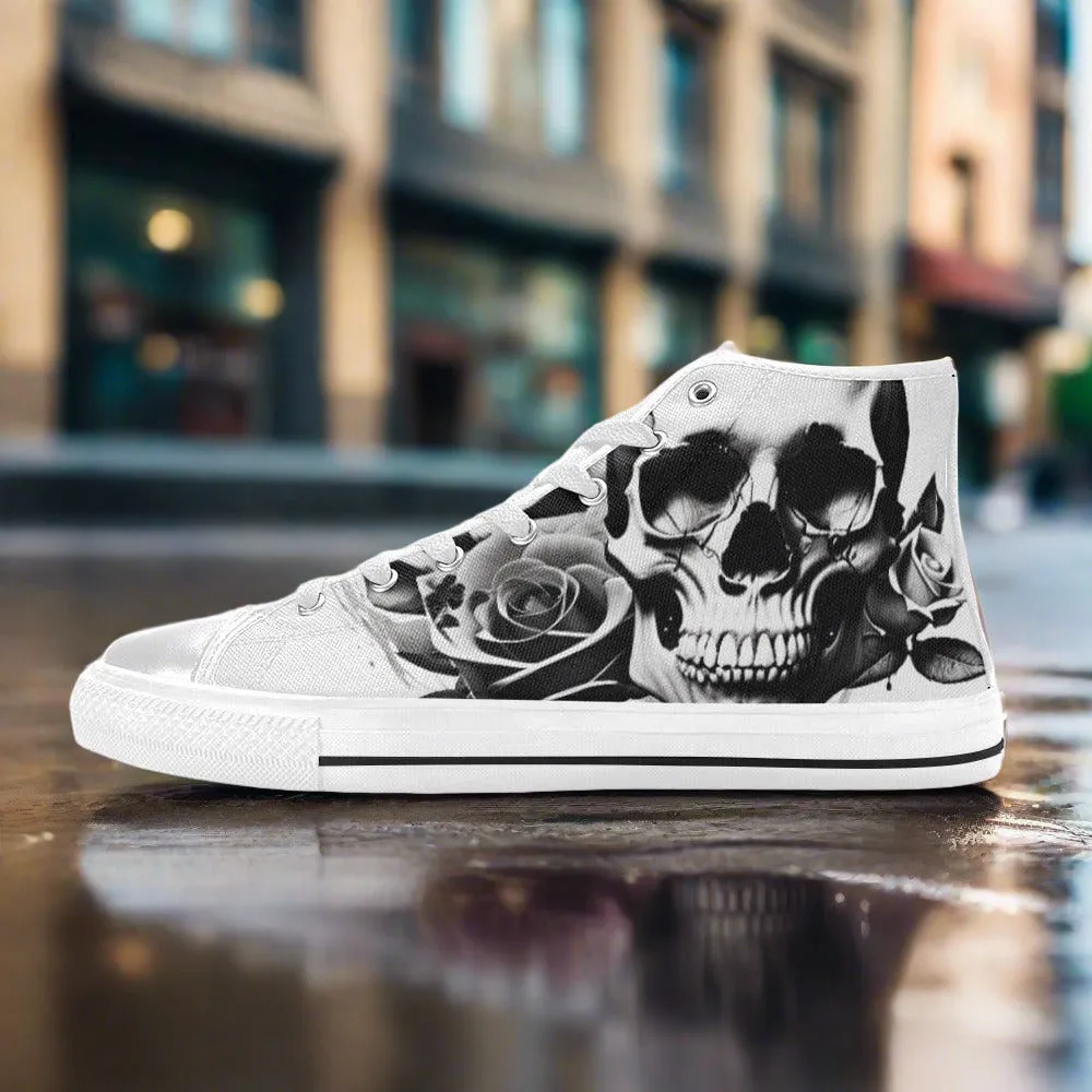 Grey Skull & Roses Women