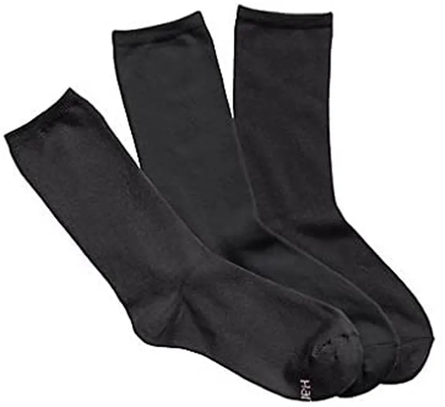 Hanes Women's 3-Pack Lightweight ComfortSoft Mid-Calf Crew Socks