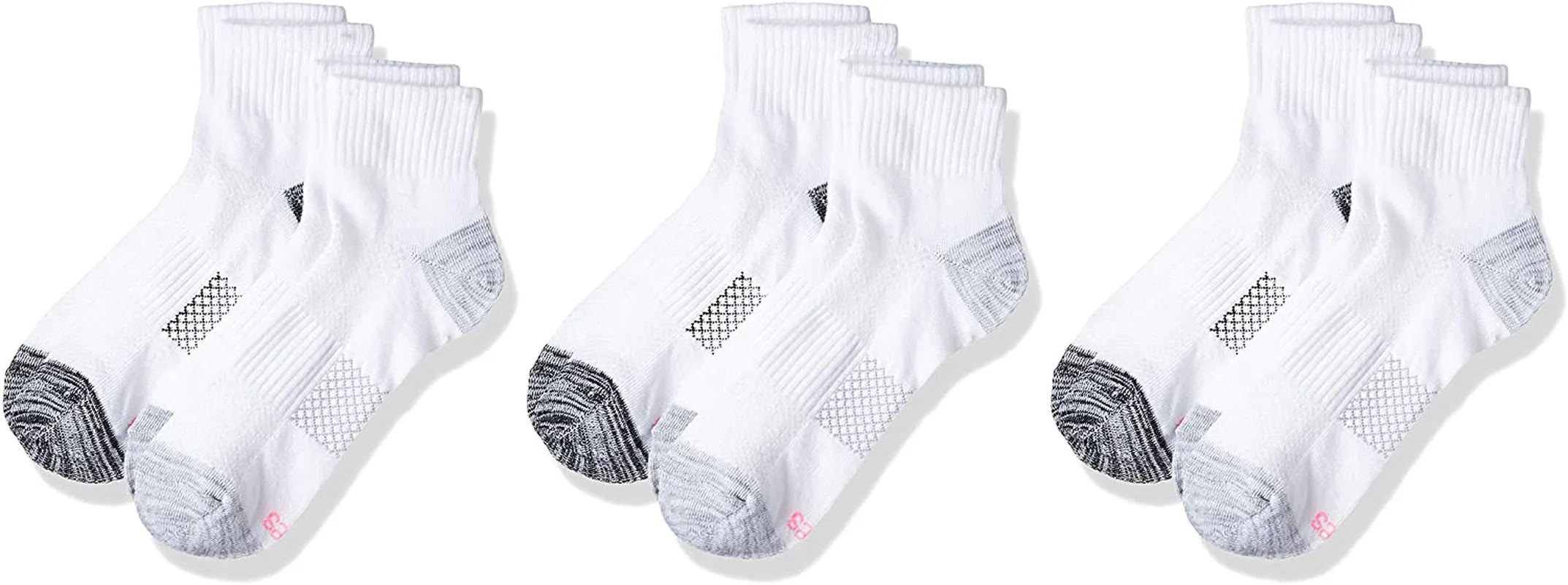 Hanes womens 6-pair Lightweight Breathable Ventilation Ankle Socks