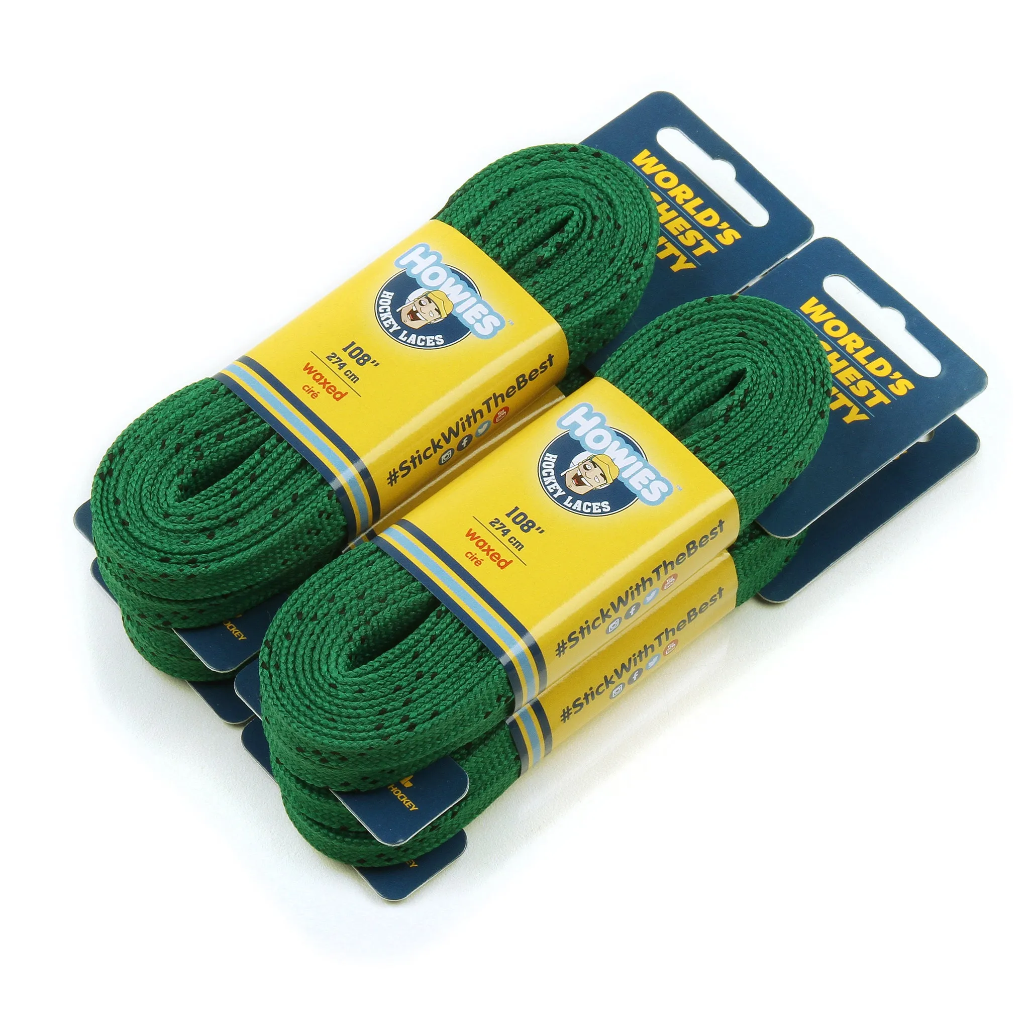 Howies Green Waxed Hockey Skate Laces