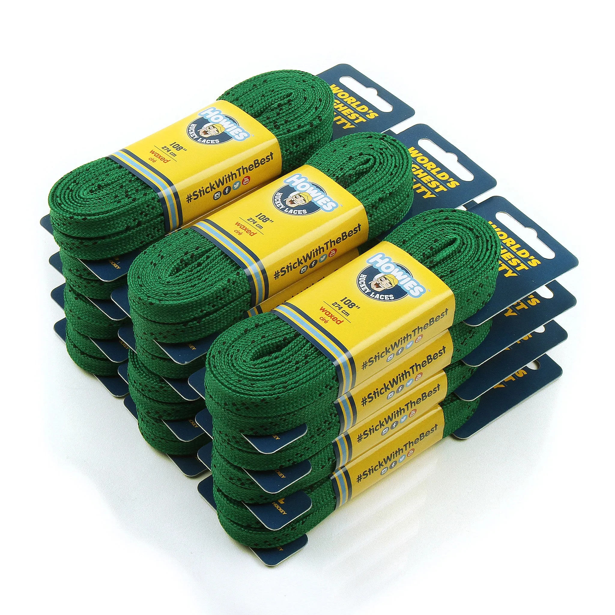 Howies Green Waxed Hockey Skate Laces