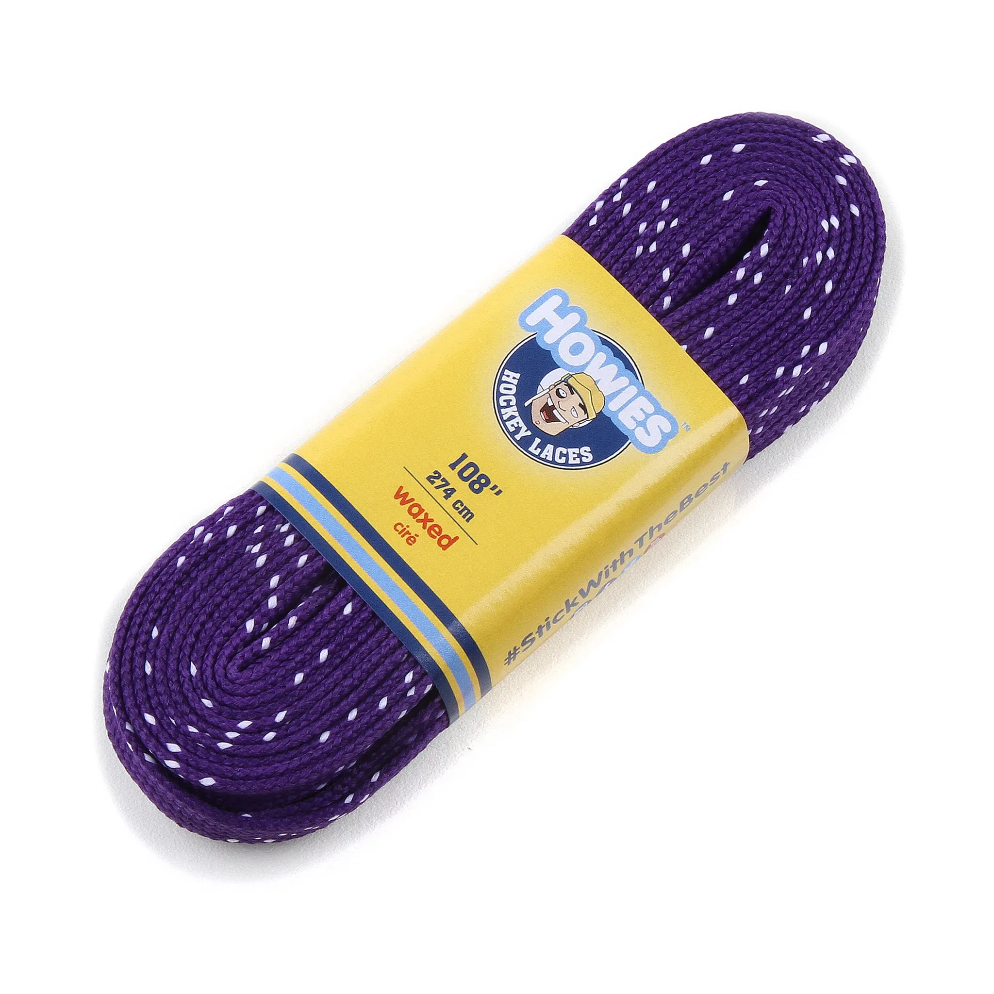 Howies Purple Waxed Hockey Skate Laces