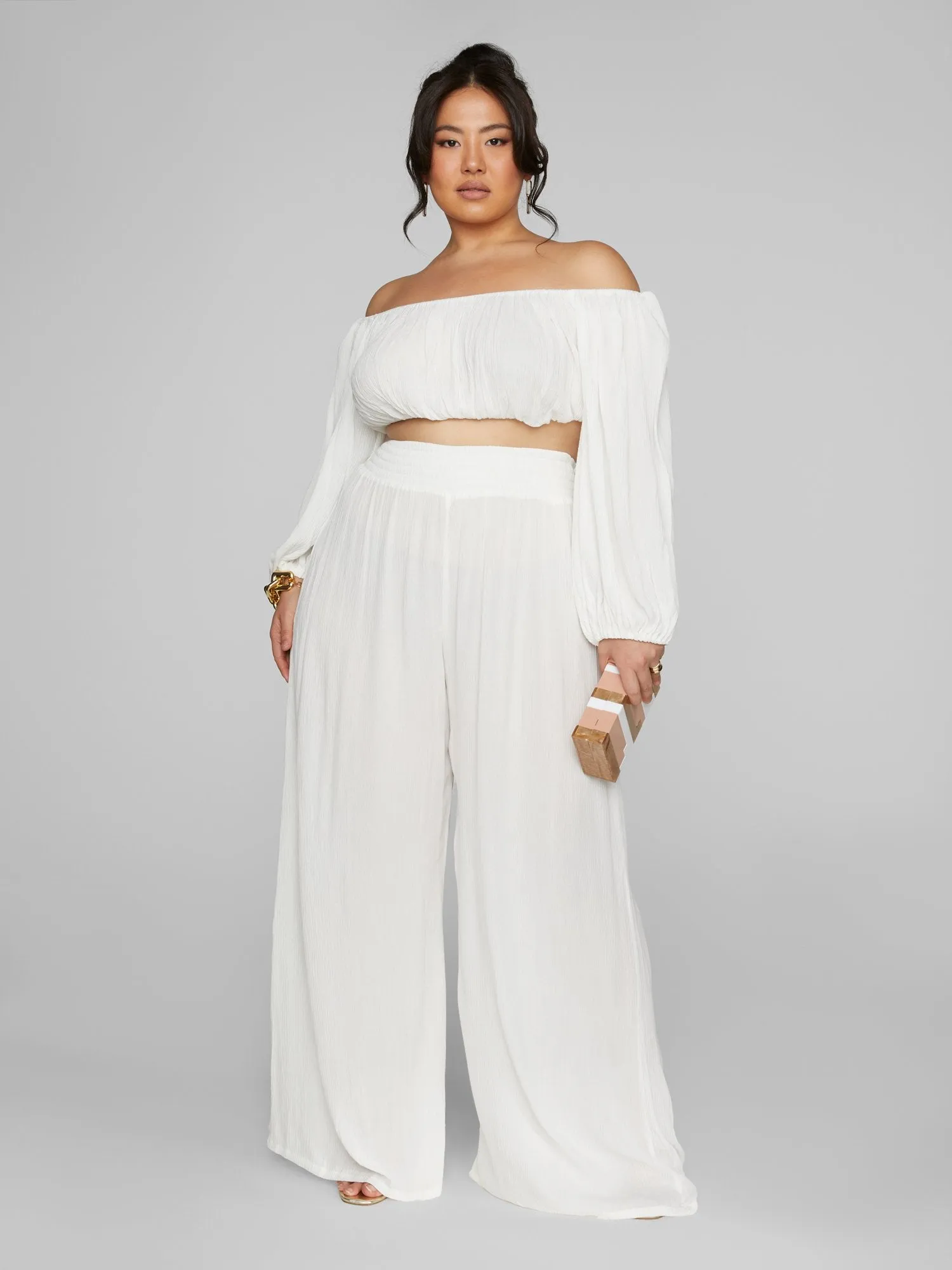 Ingrid Gauze Wide Leg Pants