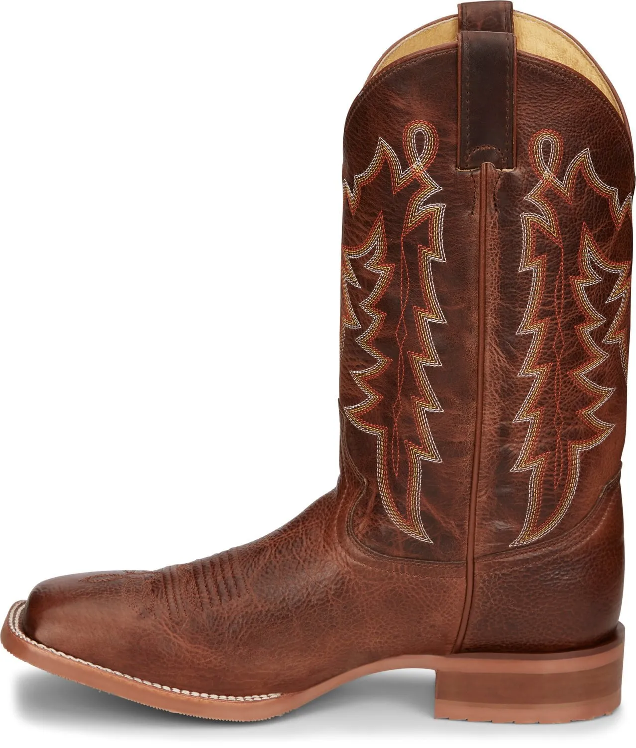 Justin 12in Mens Camel Carsen Leather Cowboy Boots