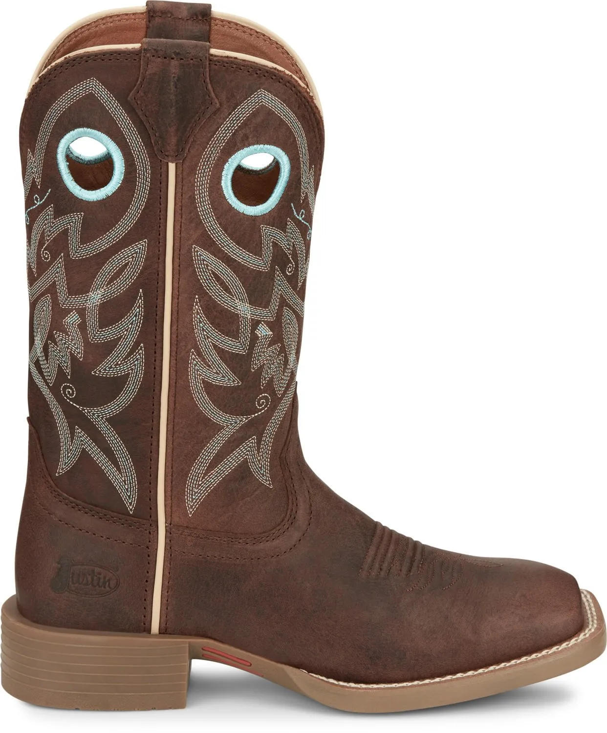 Justin Womens Liberty Spicy Brown Leather Cowboy Boots