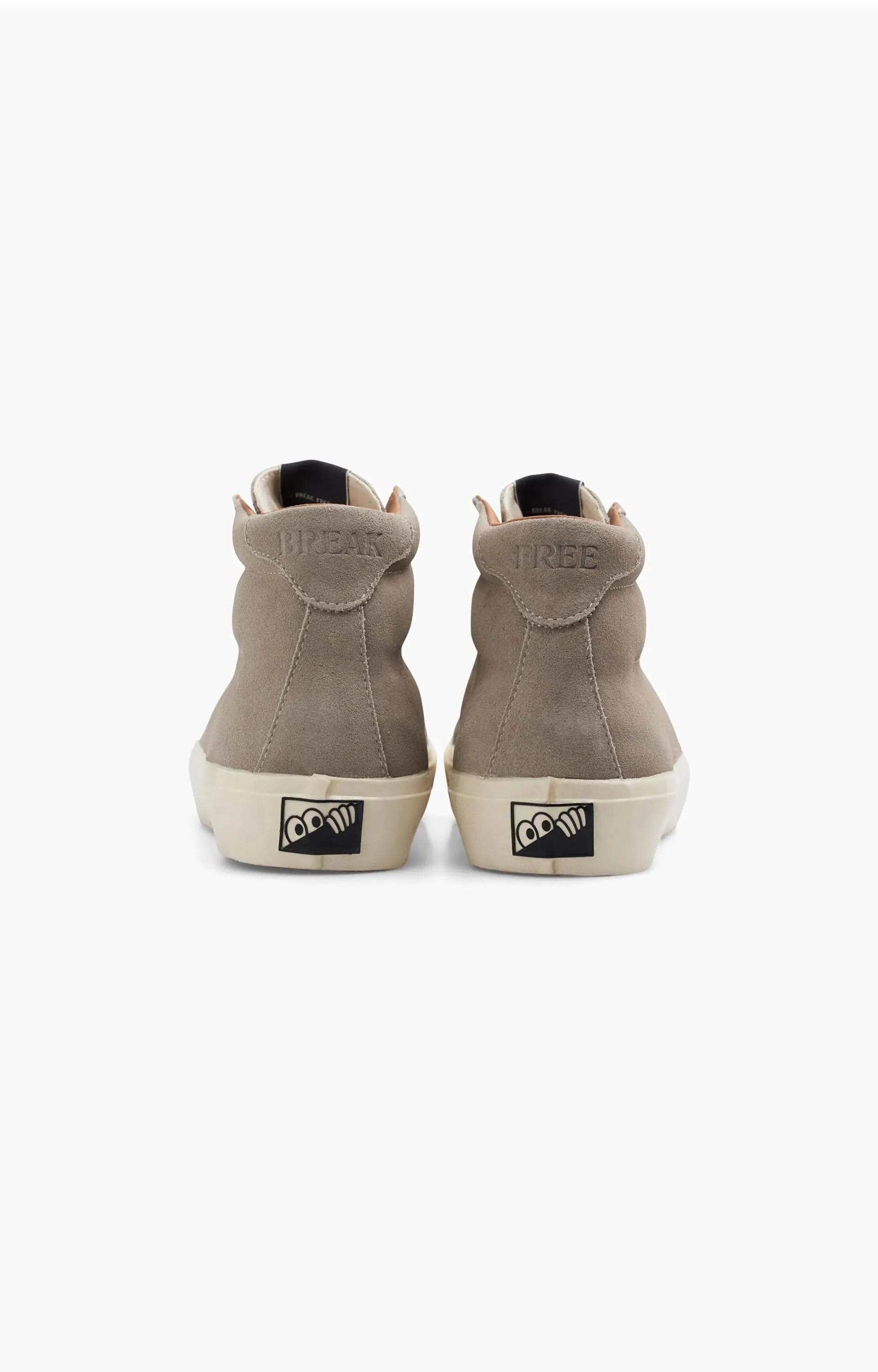 Last Resort AB VM001 Hi Suede Shoe, Fog Grey/White