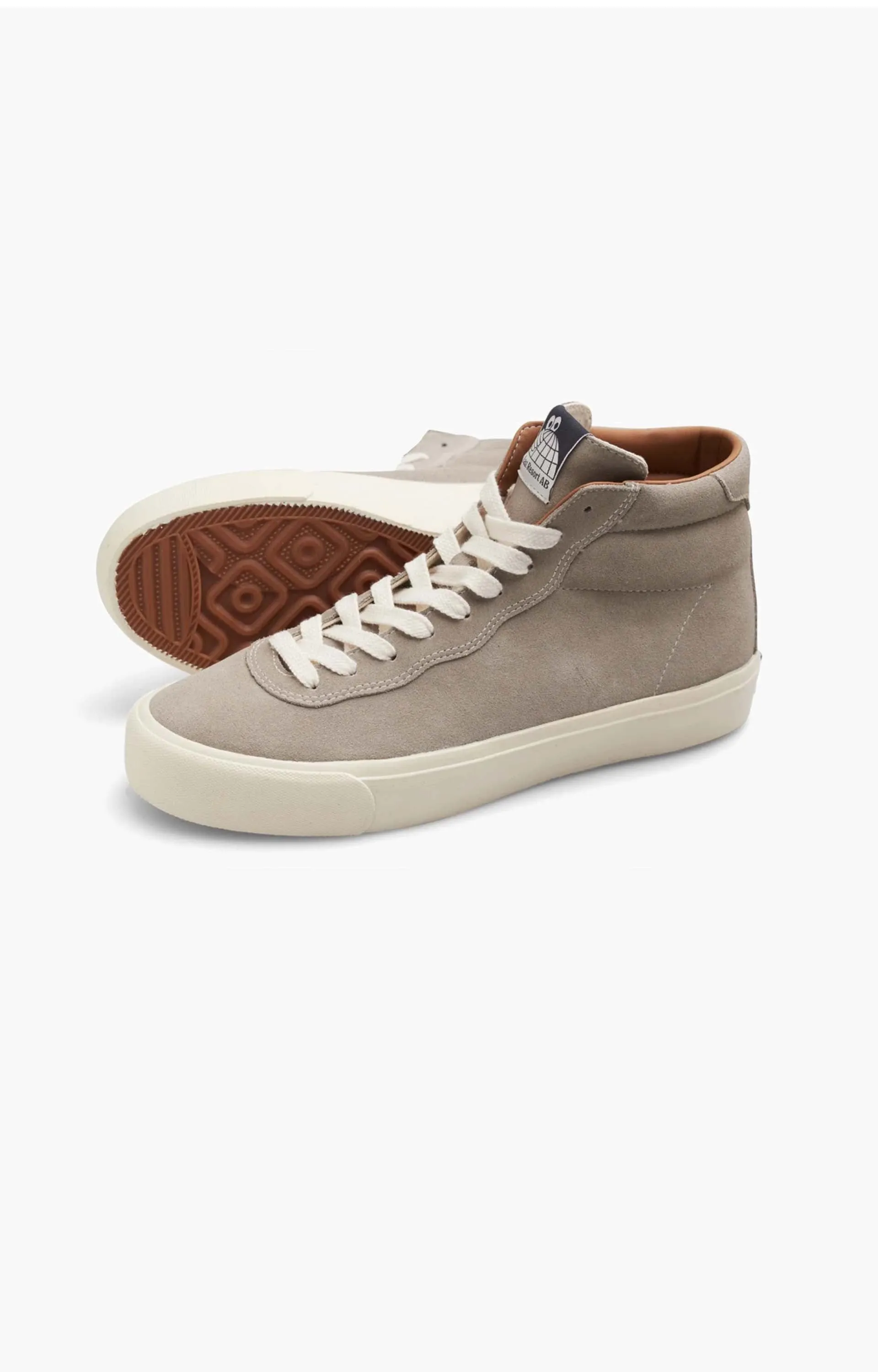 Last Resort AB VM001 Hi Suede Shoe, Fog Grey/White