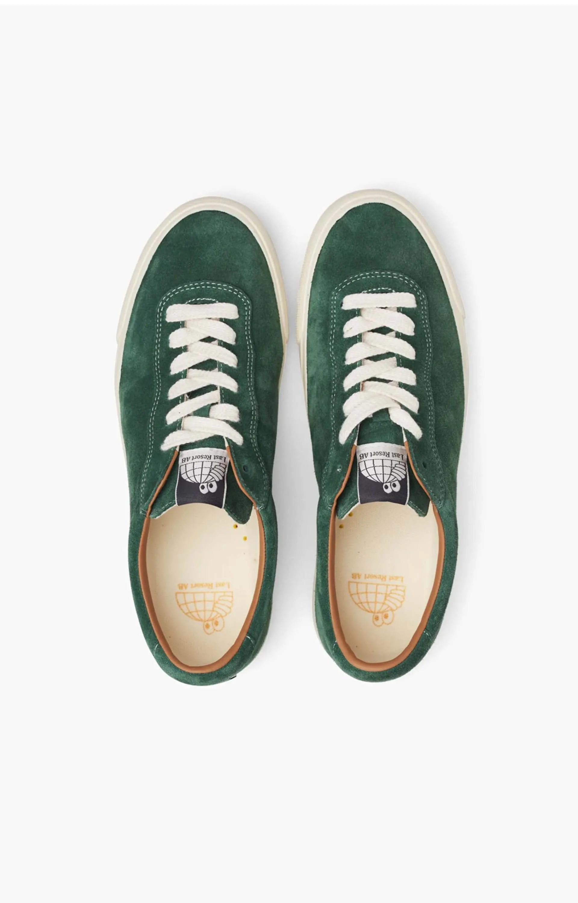 Last Resort AB VM001 Lo Suede Shoe, Elm Green/White