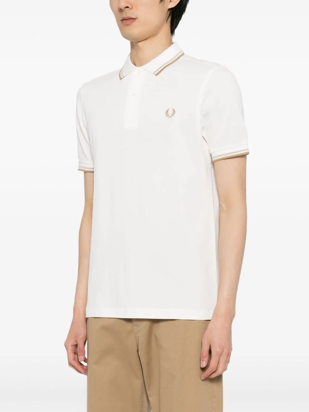 Laurel Wreath-embroidered polo shirt