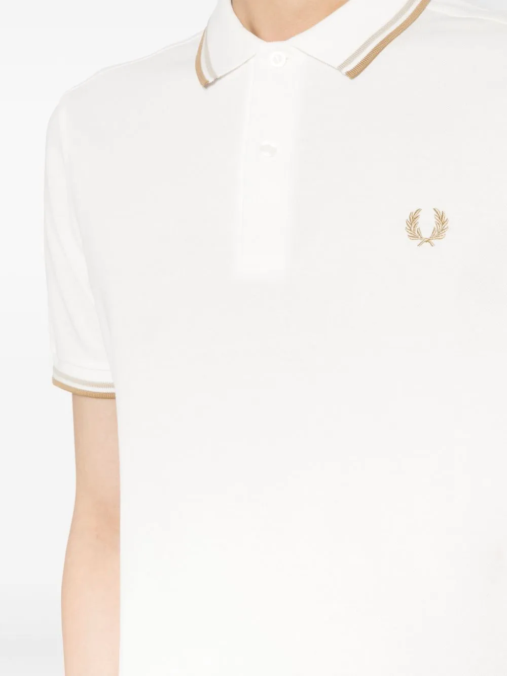 Laurel Wreath-embroidered polo shirt