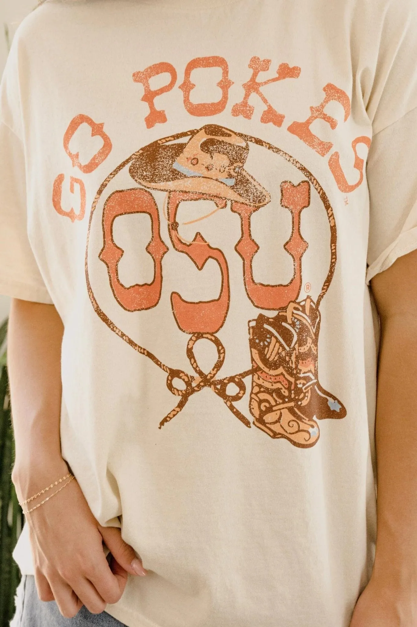 Livy Lu: OSU Cowboys Boots Thrifted Tee