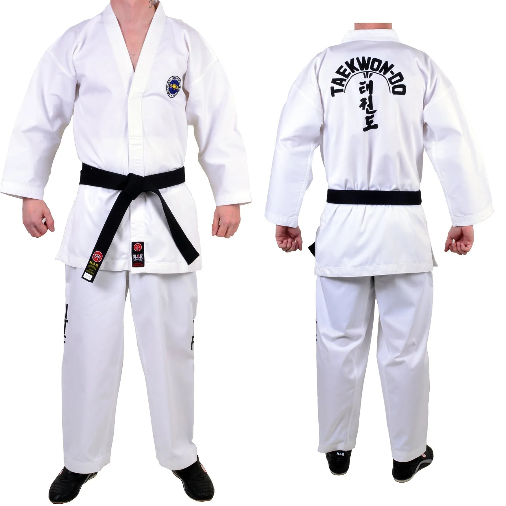 MAR-039 | White ITF Taekwondo Student Uniform   FREE BELT