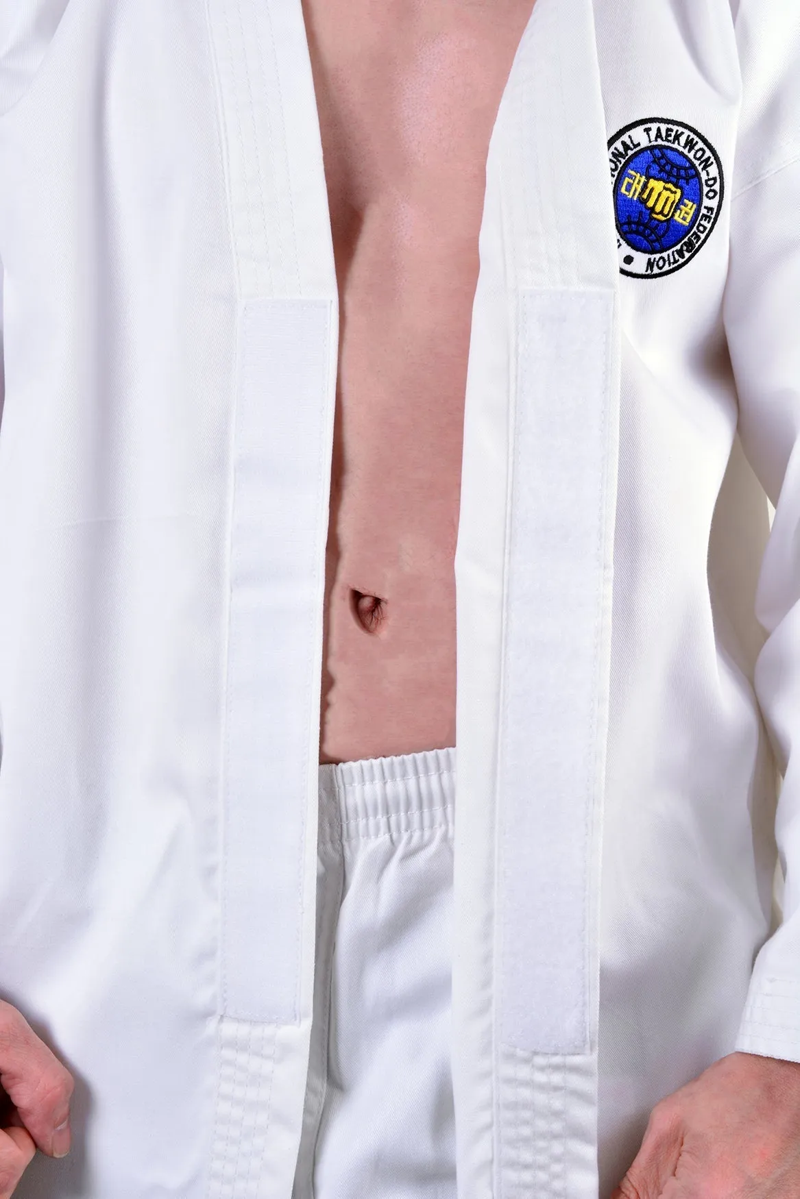 MAR-039 | White ITF Taekwondo Student Uniform   FREE BELT