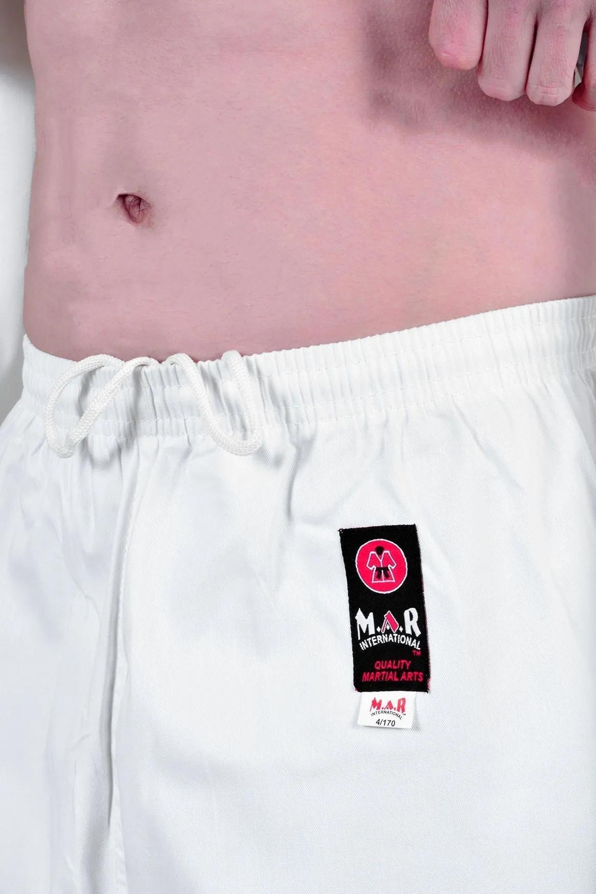 MAR-039 | White ITF Taekwondo Student Uniform   FREE BELT