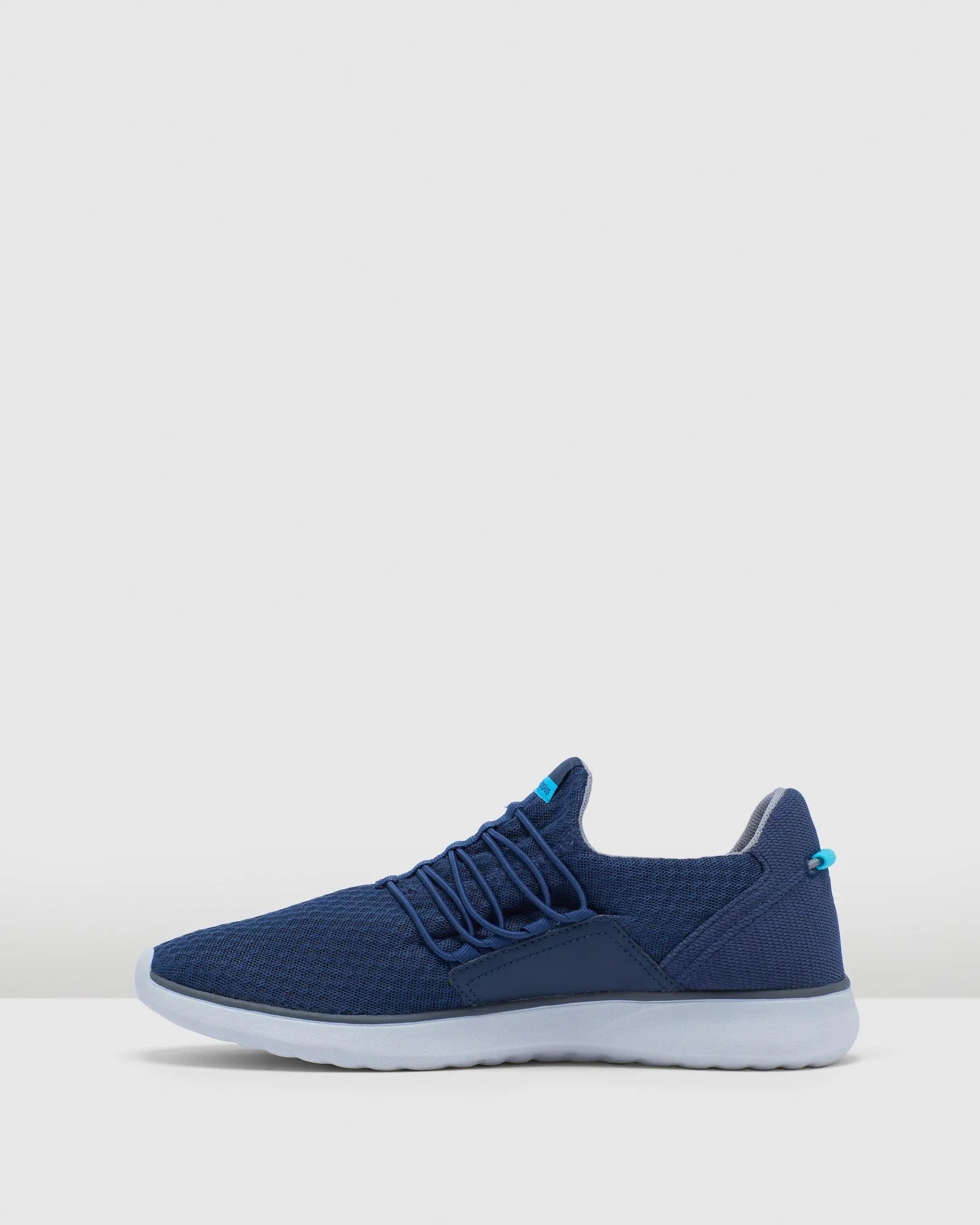 Mens Hush Puppies The Good Bungee Navy Textile Casual Shoes