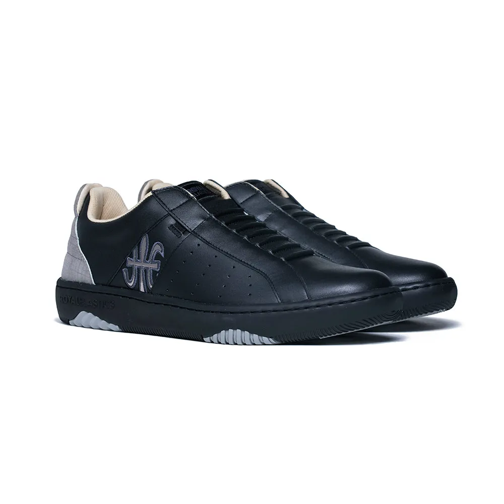 Men's Icon Archer Black Gray Leather Sneakers 06394-998