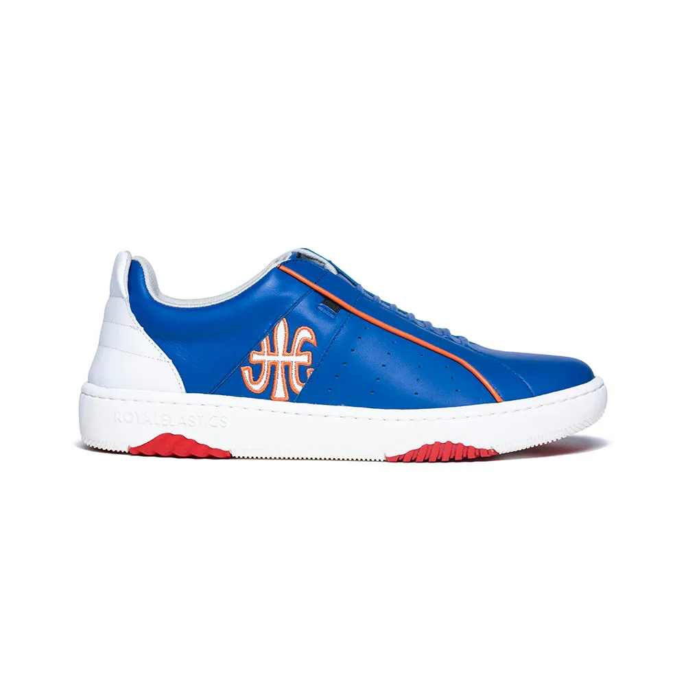 Men's Icon Archer Blue Orange Leather Sneakers 06394-501