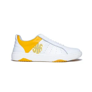 Men's Icon Archer Yellow White Leather Sneakers 06394-003