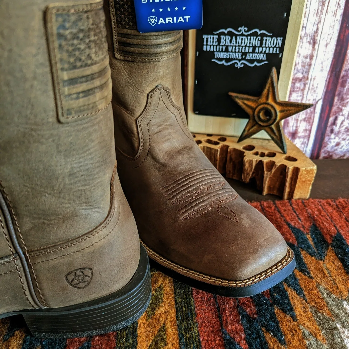 Men's Leather Cowboy Boots "Sport Patriot II" by Ariat 10031444