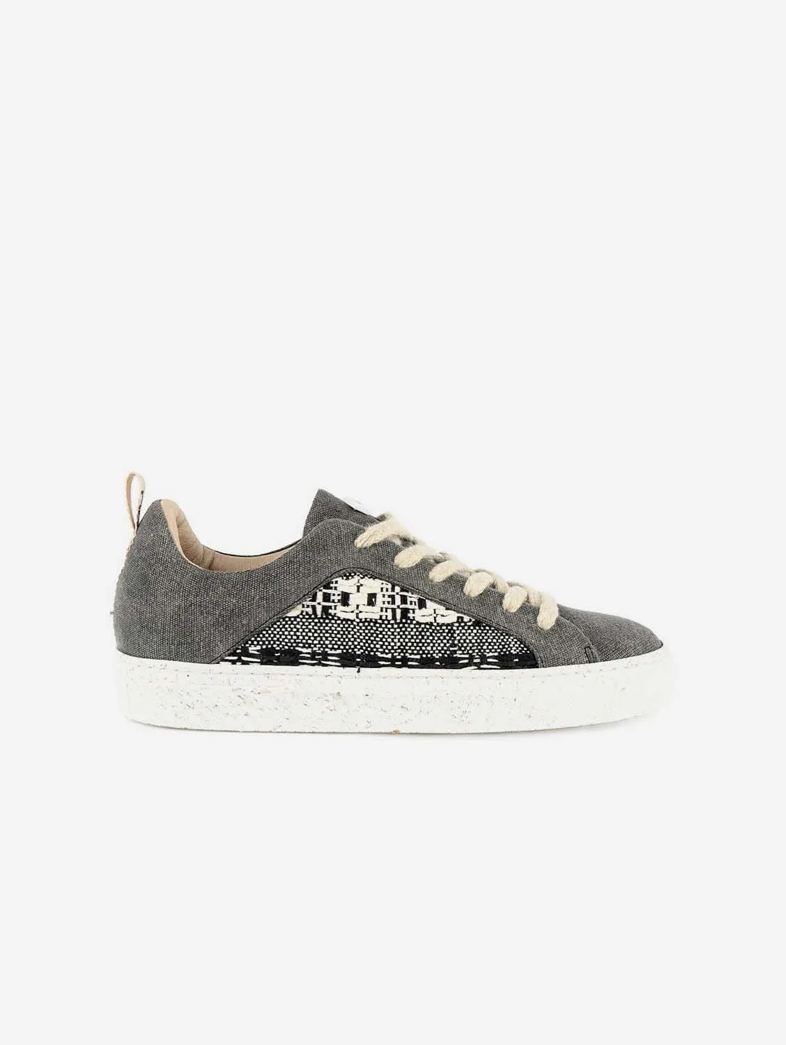 My Tennis Silk Recycled Cotton Sneakers | Black